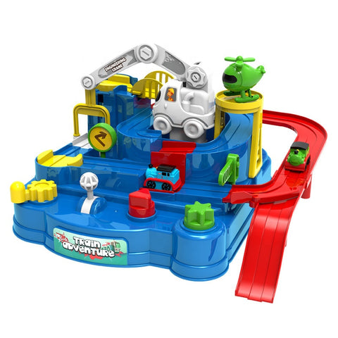 Pistă etajată cu mașini și utilaje de construcții - cu acționare mecanică