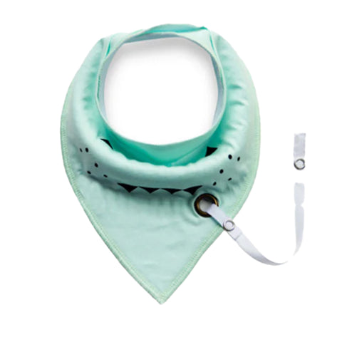 Bavețică cu agățătoare pentru suzetă, verde