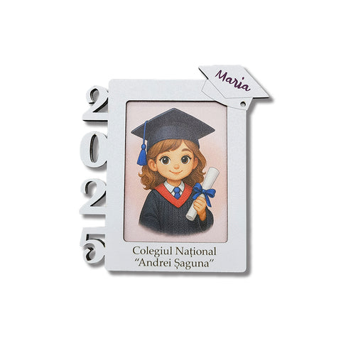 Rama foto absolvire, personalizabila, poza 6*8 cm