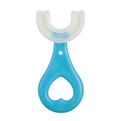 Periuță de dinți pentru bebeluși 360°, albastră