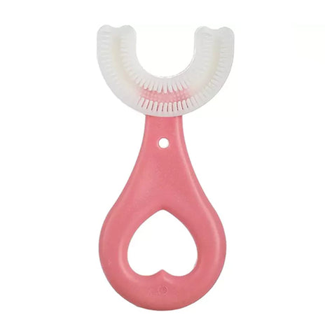 Periuță de dinți pentru bebeluși 360°, Roz