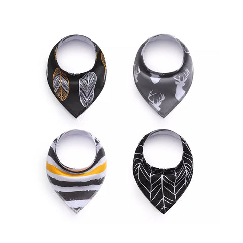 Set de 4 bucăți bavețică copii, albastru