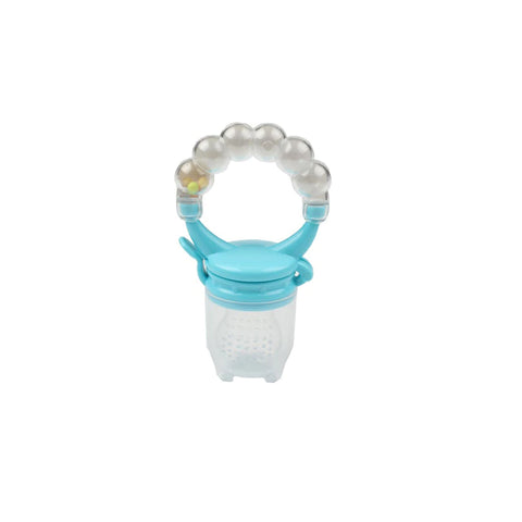 Set de 2 suzete pentru fructe cu zornăitoare, Blue