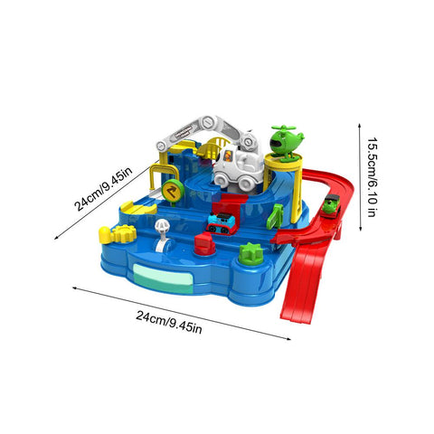 Pistă etajată cu mașini și utilaje de construcții - cu acționare mecanică